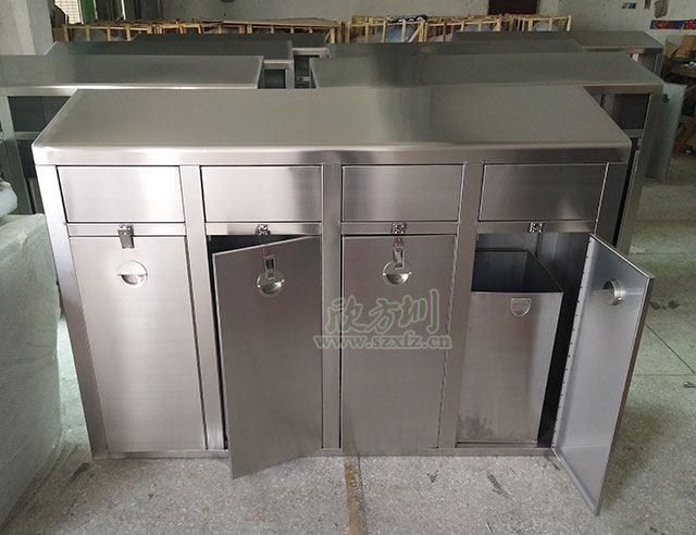 分類(lèi)不銹鋼垃圾桶 首選欣方圳垃圾桶廠(chǎng)家